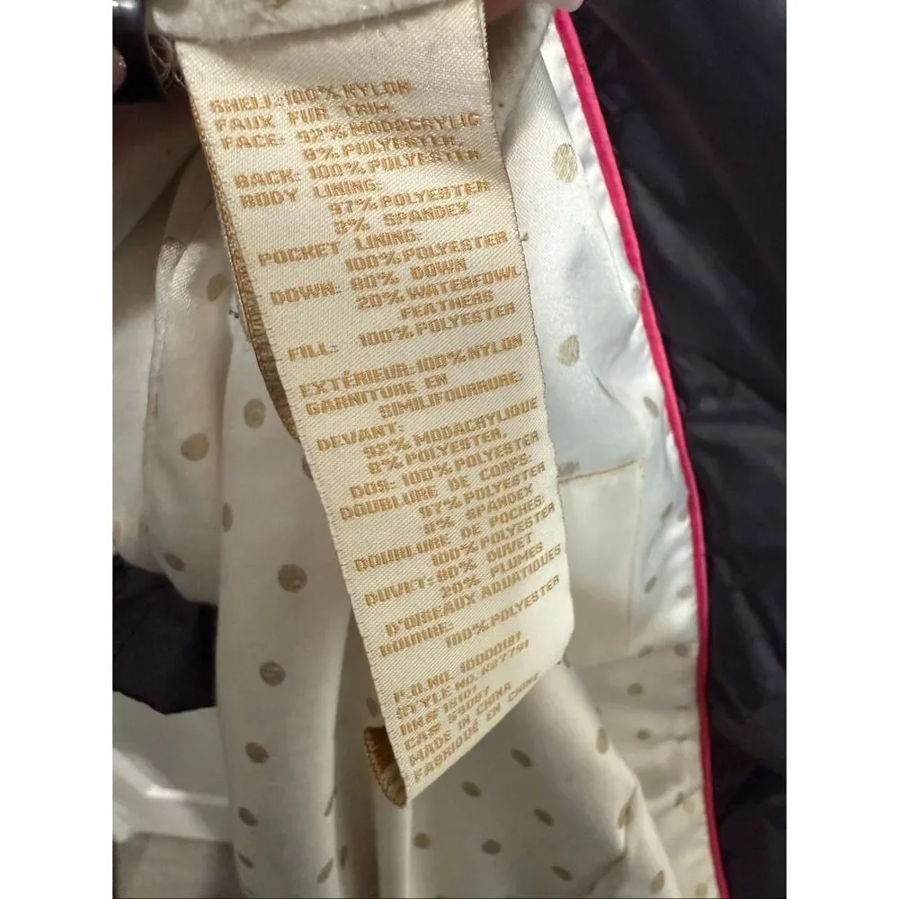 Kate Spade down coat Small